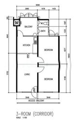 Blk 122 Yuan Ching Road (Jurong West), HDB 3 Rooms #540532531